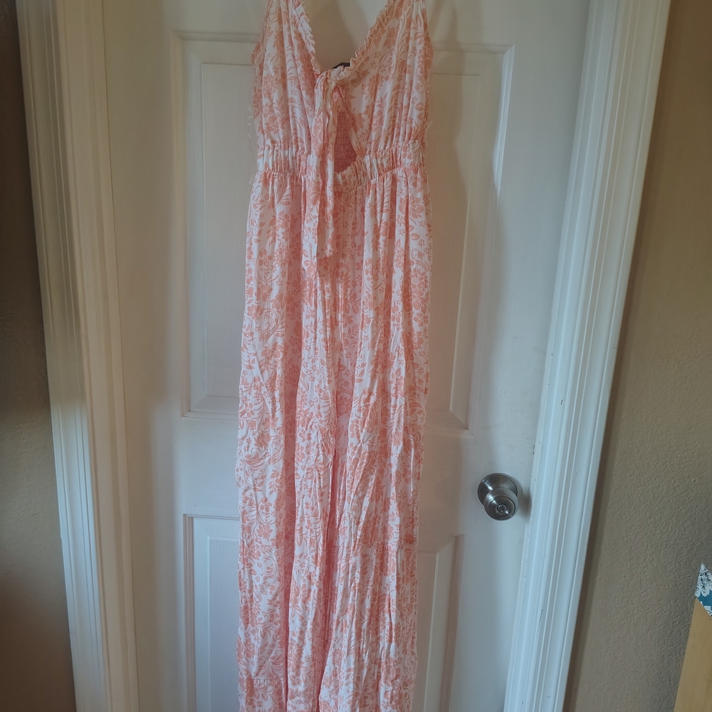 Ardene Pink Floral Jumpsuit